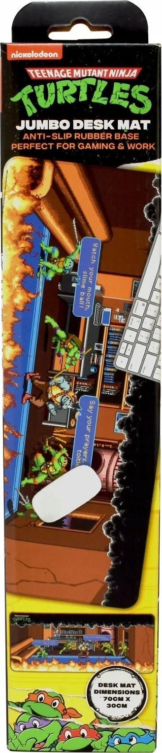 Маса за биро Teenage Mutant Ninja Turtles Jumbo Desk Mat, неопрен, 70 x 30 cm, многуобоена
