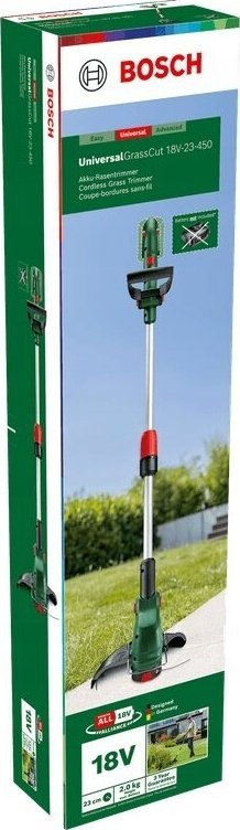 Trimer bari Bosch UniversalGrassCut 18V-26-500, 18V, diametër prerjeje 26 cm, jeshile