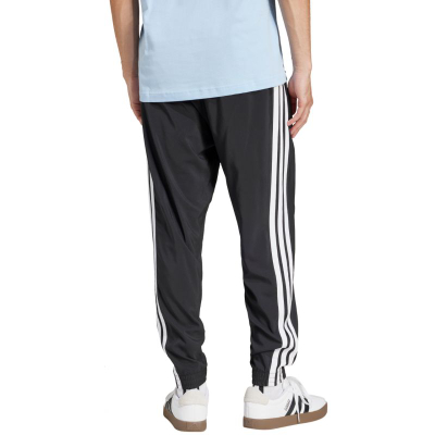 Pantallona sportive adidas Essentials 3 Stripes Woven M, poliester, të zeza
