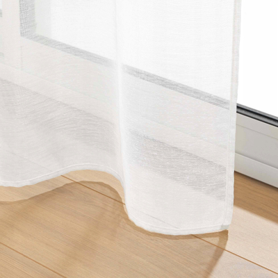 Perde e hollë White Sheer Curtain, 240x240 cm, e bardhë