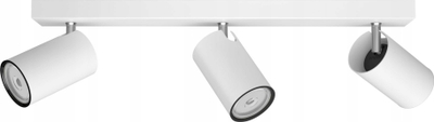 Spot tavanor Philips myLiving Kosipo, 3 spote, GU10, i bardhë