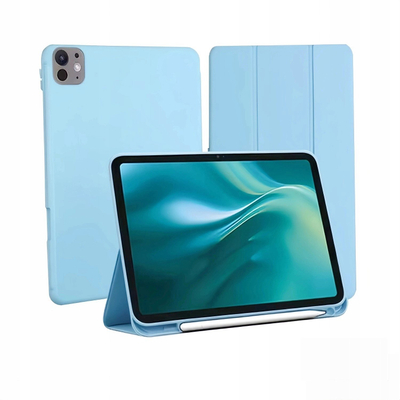 Etui tablet Etteri për Apple iPad Pro 11" 2024, funksion qëndrimi, mbajtës stylus, blu e çelët