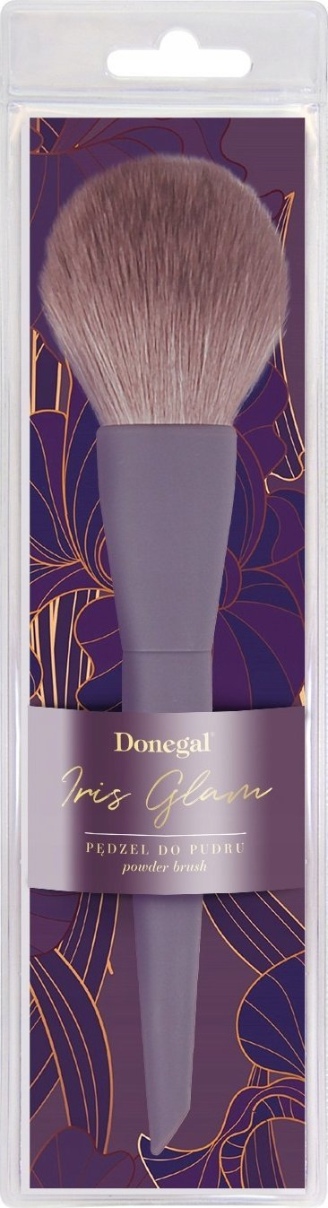 Furçë puder Donegal Iris Glam 4284, me qime sintetike, e zezë