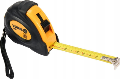 Metr me shirit Ingco, 7.5m x 25mm, dy bllokime, i verdhë