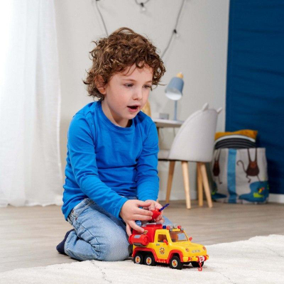 Lodër makinë Simba Fireman Sam Venus 2.0, me drita e tinguj, me figurë Penny