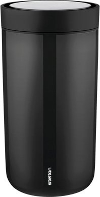 Gotë termo Stelton To Go Click, 0.2L, çelik inox, e zezë