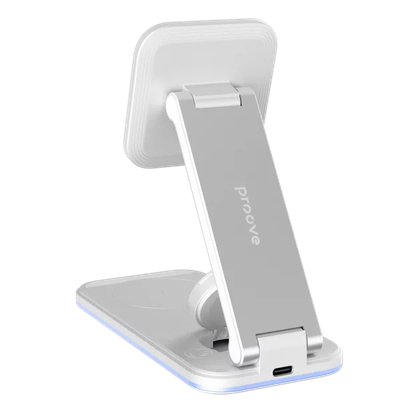 Karikues wireless 3 në 1 Proove Energy Fold, 15W, i bardhë