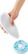 Aplikues locioni Sundo Lotion Creamer 44cm, me dorezë t’gjatë, i bardhë me blu