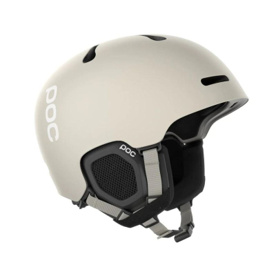 Helmetë skijimi POC Fornix MIPS POW JJ për freeride, e bardhë