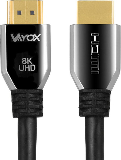 Kabllo HDMI Vayox 2.1, 1.5m, 8K UHD, e zezë