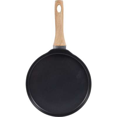 Tigan alumini për krepa Lamart LT1289, 25cm, e zezë