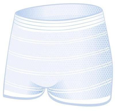 Mbathje pas lindjes Bella Mamma Basic, të ripërdorshme, M/L, 2 copë, të bardha