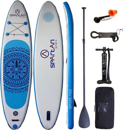 Dërrasë SUP Spartan 320, 320 x 76 x 15 cm, deri 140 kg, shumëngjyrëshe