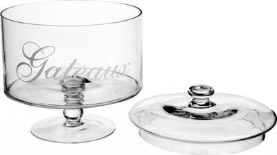 Enë kuzhine 5five për ëmbëlsira, qelq 1.8L, transparente