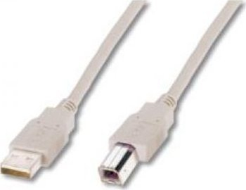 Kabllo USB DIGITUS AK-300102-030-E, USB A në USB B, 3m, gri