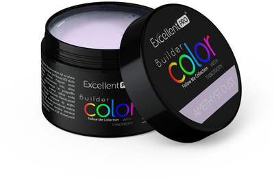 Xhel ndërtimi Excellent PRO Amethyst Dust, me glitter, thixotropik, 15g