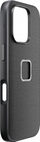 Futrollë Peak Design Mobile Everyday Fabric për iPhone 16 Pro, SlimLink, kompatibile MagSafe, gri qymyr