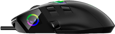 Mаус гејминг Lorgar MSP80, 8000 Hz, сензор PixArt PAW3395, црн