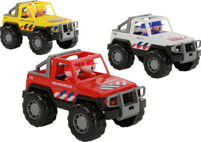 Set makinash Polesie Safari Jeep, 3 copë