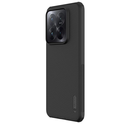 Mbulesë telefoni Nillkin Super Frosted Shield Pro për Xiaomi 14 Pro, që e mbron mirë nga goditjet, me skaje të ngritura, e zezë
