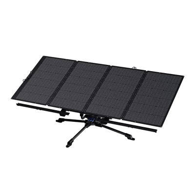 Mbajtës paneli diellor EcoFlow SOLARTS EU, gjurmues diellor me dy boshte, deri 25 kg, i zi