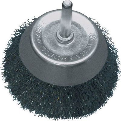Furçë teli fundore Abraboro End Wire Brush 75mm, diametër 75mm, bisht 6mm, metalike