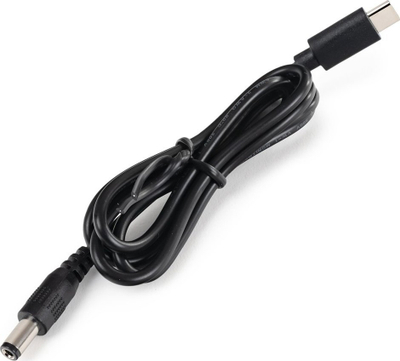 Kabllo adapter USB-C në DC 2.1/5.5, 5V 1A, 100cm, i zi