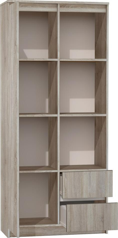Raft librash Topeshop BOOKCASE RS-80 BILY, 180cm, 7 rafte, sonoma oak