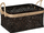 Set shportash drejtkëndëshe Atmosphera Interior Creator, 3 copë, bambu dhe litar, kafe