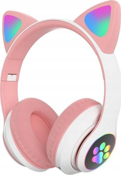 Kufje mbi veshë Protect LED, Bluetooth 5.0, 400mAh, me drita RGB