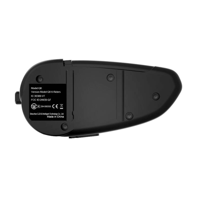 Interkom për motoçikletë Ejeas Q8, wireless, montim në helmetë, i zi