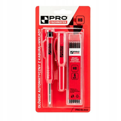 Laps mekanik Pro Automatic, me 6 grafitë rezervë, 0.5mm, gri
