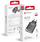 Karikues muri Forcell F-Energy GaN III ultra i hollë, 45W, USB A edhe USB C PD QC4.0, i zi