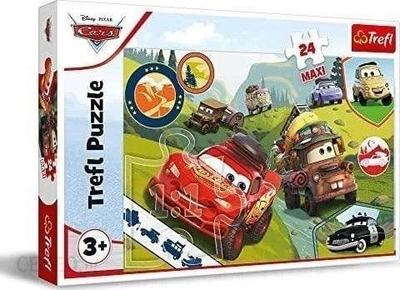 Puzzle Trefl Maxi Happy Cars, 24 pjesë, shumëngjyrësh
