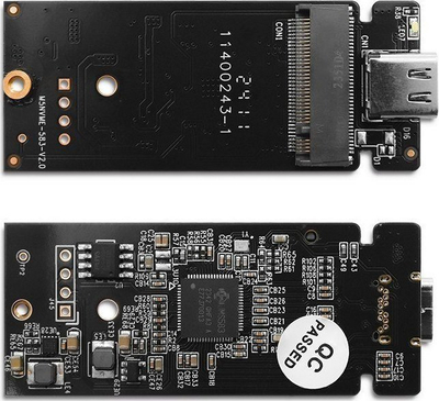 Kuti e jashtme Qoltec Mini për SSD M.2 NVMe, USB 3.1 10Gb/s, alumini, e zezë