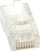 Prizë RJ45 8P8C Cat6, paketim 10 copë, transparente