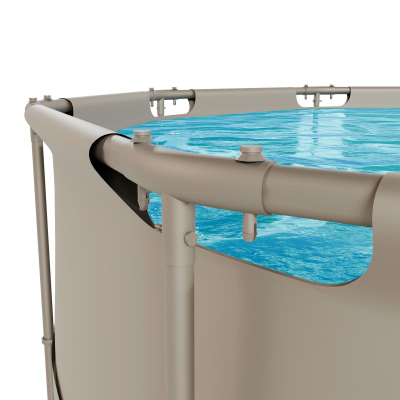 Pishinë kopshti VirtuFit Round Pool, 366 cm, me pompë filtri, bezhë