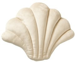 Jastëk dekorativ Home Styling Collection MORNI, formë guaske, 43 x 33 cm, bezhë e çelur