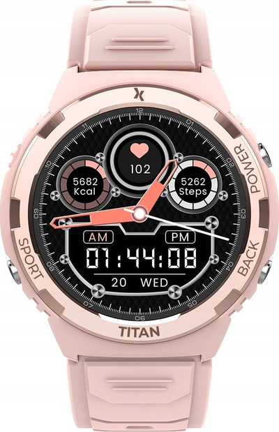 Паметен часовник Maxcom FW100 Titan Valkiria, следење на здравје, отпорен на вода, црн