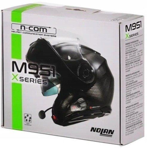 Sistem komunikimi për helmetë Nolan N-Com M951 X, Bluetooth Mesh, set i vetëm, i zi