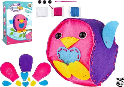 Set kreativ qepjeje PRO Kids Bird, për kalamaj 5+, shumëngjyrësh