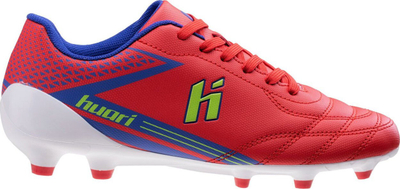 Këpucë futbolli Huari Octubri Teen Jr 92800402376, për kalamoj, me vida, të kuqe