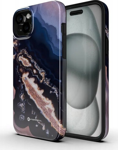 Mbulesë telefoni Forcell F-Protect Mirage, MagSafe, për iPhone 16 Pro Max, Gold Island