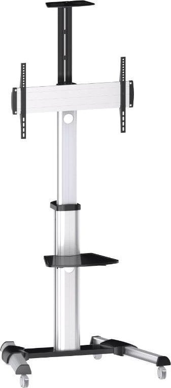 Stativ mobil TV SUNNE Elite Screens Pro, 37"-70", alumin, argjendt