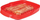 Сад за микробранова Sistema Microwave Bacon Crisper, за сланина, со капак, црвен