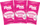 Pаста за чистење тоалет The Pink Stuff Stardrops, пенест чистач, 300 g, розова
