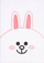 Fletore Line Friends Plush Bunny Cony, A5, 160 faqe, rozë