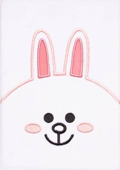 Fletore Line Friends Plush Bunny Cony, A5, 160 faqe, rozë