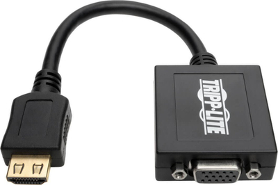 Adapter HDMI në VGA me audio Tripp Lite P131-06N, 15.24 cm, i zi
