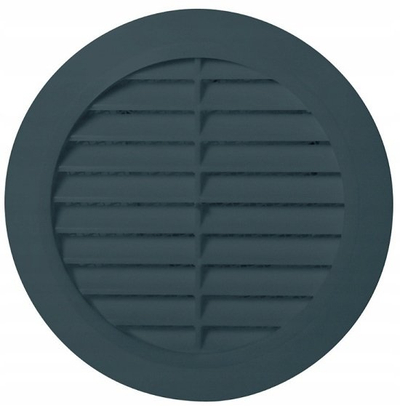 Grilë ventilimi Awenta T36GR, plastike, diametër 100-150mm, grafit